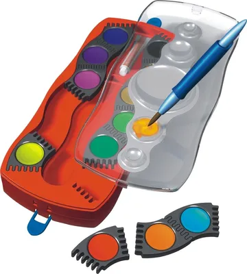 Produktbild von Deckfarbkasten Connector 12 Farben Packung mit 20 Stück