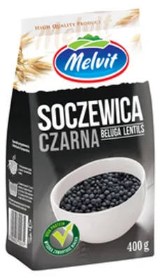 Image de Melvit Lentilles Noires 400 G