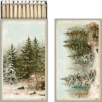 Produktbild von Geschenkfeuerzeuge, Weihnachtswald, Fichtenbäume