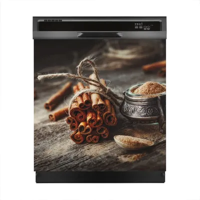 Produktbild von Aufkleber sticker 60x60 cm Dekorative folie Spülmaschine - Zimt Zimtstangen