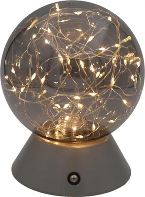 Produktbild von Luxus - Tischleuchte Touch - Mila - Silber - H16 x Ø12