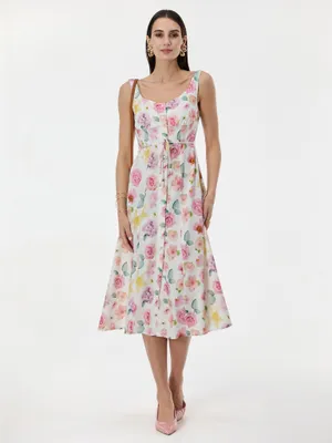 Produktbild von Orsay hellrosa gemustertes Damenkleid 38