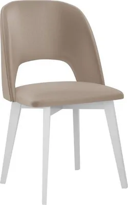 Image de Chaise de salle à manger rembourrée AFTON 7 - blanc / beige