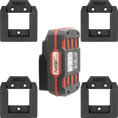 Produktbild von 4x Akku Halter für Parkside 20V Halterung Akkus Wandhalter Wandhalterung Lidl 20V
