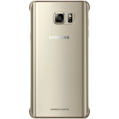 Produktbild von Samsung EF-QN920, Mantelhülle, Samsung, Samsung Galaxy Note 5, 14,5 cm (5.7"), Gold, Transparent