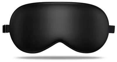 Produktbild von Schlafmaske aus Seide, verstellbare Schlafmaske, Augenmaske, Schlafbrille für Damen und Herren, tiefschwarz