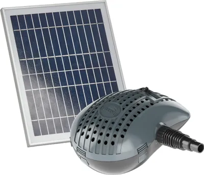 Produktbild von Heissner Solar-Bachlaufpumpe 5000 l/h inkl. 2x 30W Solar-Modul