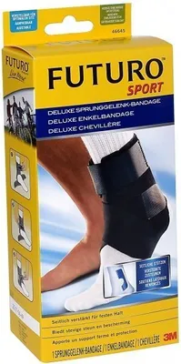 Zdjęcie produktu dla FUTURO™ 46645DABI FUTURO™ Sprunggelenkbandage Sport 46645DABI schwarz 20,3-25,4 cm, 1 St.