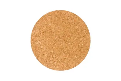 Obrázok produktu pre Korková podložka, okrúhla, pod pohár alebo šálku, priemer 95 mm, hrúbka 4 mm, 6 kusov