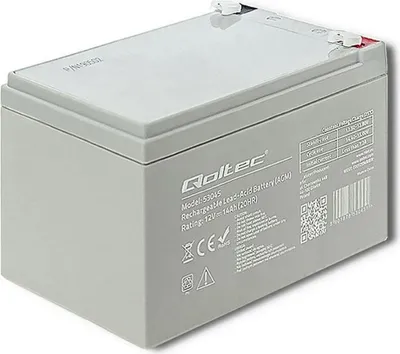 Obrázek produktu pro Qoltec 53045 AGM baterie | 12 V | 14 Ah max. 210 A