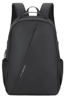 Immagine prodotto di Zaino nero Aoking, dimensioni 44x30x17 cm, con cerniera, scomparti multifunzionali e spallacci regolabili