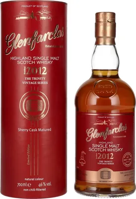 Produktbild von Glenfarclas THE TRINITY VINTAGE SERIES Sherry Cask Highland Single Malt 2012 46% Vol. 0,7l in Geschenkbox