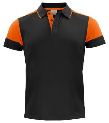 Productafbeelding van Printer - "Prime" polohemd voor heren, model ET575 (3XL) (zwart/oranje)
