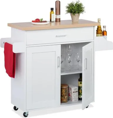 Immagine prodotto di Carrello da cucina con piano di lavoro