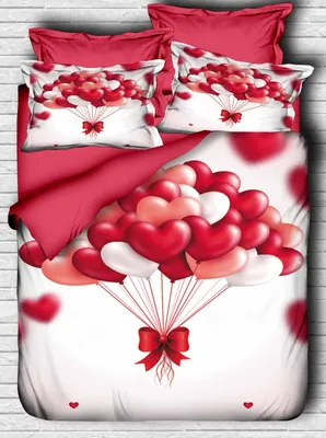 Produktbild von L'Essentiel Linge de Maison, 162, King-Size-Bettbezug-Set (FR), 100 % POLYESTER-MICROSATIN, Rot, 240 x 220 cm