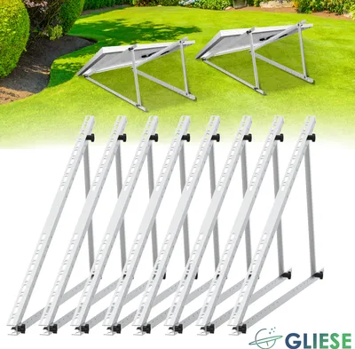 Produktbild von Gliese 45 Zoll Halterung für Solarpanel Aufständerung 8 x 114 cm Flachdach PV Solarmodul Halterung