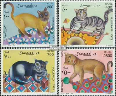 Produktbild von Briefmarken Somalia 1997 Mi 624-627 (kompl.Ausg.) postfrisch Hauskatzen