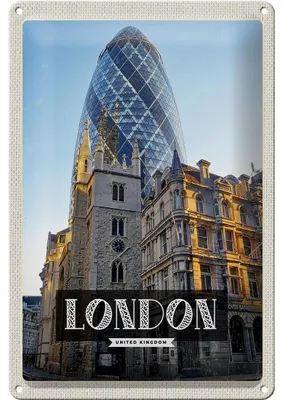 Produktbild von Blechschild Reise 20x30cm London United Kingdom Architektur