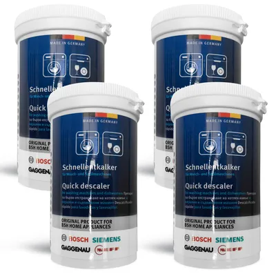 Produktbild von Bosch 00312340 Schnellentkalker 4x für Waschmaschine Geschirrspüler