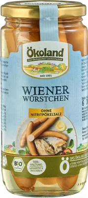 Produktbild von ÖKOLAND Wiener Würstchen in Delikatess-Qualität 0% - 380g