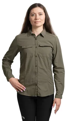 Immagine prodotto di Craghoppers NosiLife Adventure, camicia a maniche lunghe da donna, taglia:40, colore:Wild Olive