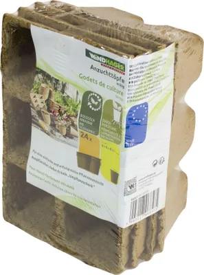 Produktbild von Windhager Anzuchttöpfe 17 x 5,5 cm, 24 Stück