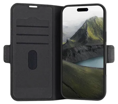 Zdjęcie produktu dla DBRAMANTE1928, Apple iPhone 16 Pro Max Etui Oslo Pro z przegródką na karty, czarny