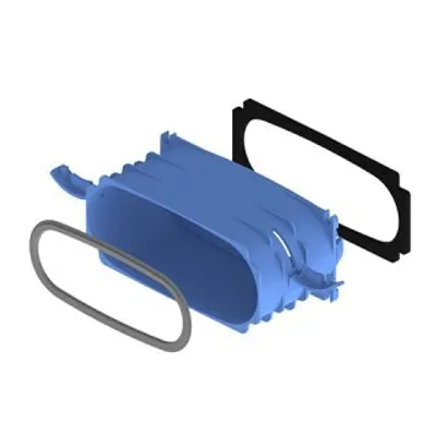 Produktbild von Kermi x-well Anschluss Luftkanal flach für Anschluss Verteiler/Sammler 132x52 mm