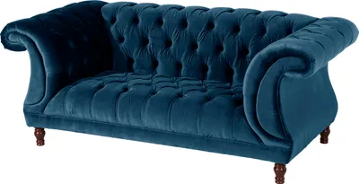 Produktbild von Max Winzer Sofa 2-Sitzer Ivette - Samtvelours petrol - Maße: 200 x 100 x 80 cm