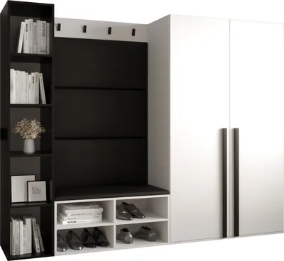 Produktbild von Garderobe MIRO Set 4 mit gepolsterten Paneelen Industrial Design
