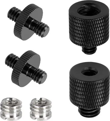 Obrázok produktu pre Sada skrutkových adaptérov na statív pre fotoaparát a mobilný telefón, 3/8" na 1/4" a 1/4" na 3/8", hliníková zliatina
