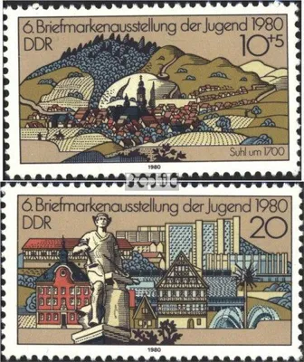 Produktbild von Briefmarken DDR 1980 Mi 2532-2533 (kompl.Ausgabe) postfrisch Briefmarkenausstellung der Jugend