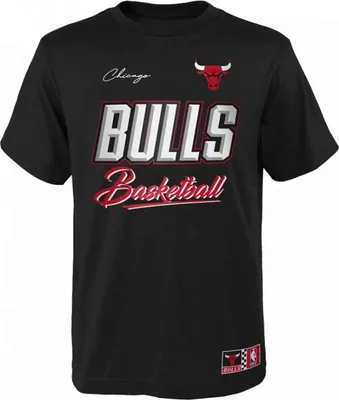 Produktbild von Outerstuff NBA Kinder Shirt - Chicago Bulls schwarz BM102