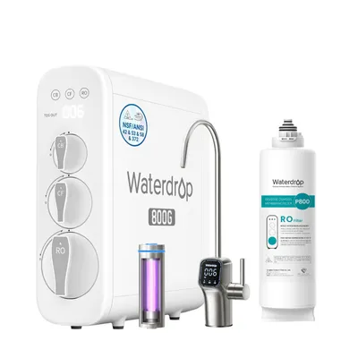 Image de Système d'osmose inverse Waterdrop G3P800, 800 GPD, avec 1 filtre WD-G3P800-N2RO supplémentaire