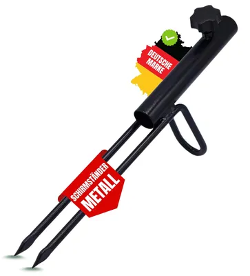Produktbild von Zite Fishing Schirm-Ständer für Angelschirm Extra Stabil - Schirmstütze/Schirmhalter mit Spitzen Erdspiessen auch für Schirmzelte, Schirmständer Erdspieß, Angelschirme Schirmständer-Erde