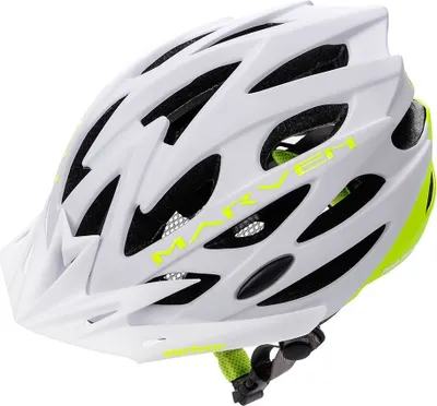 Produktbild von Kask rowerowy Meteor Marven L 58-61 cm biały/neonowy zielony