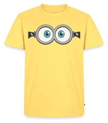Produktbild von Spreadshirt Minions Phil Jerry Gesicht Kostüm Fasching Männer Premium T-Shirt, 4XL, Pastellgelb
