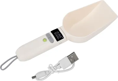 Zdjęcie produktu dla Łyżka do ważenia zwierząt Łyżka do ważenia żywności o wysokiej dokładności Zdejmowana waga cyfrowa dla zwierząt domowych