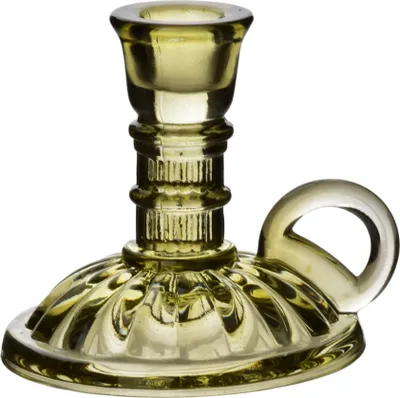 Obrázek produktu pro Skleněný svícen Patricia Green, Ø 12 x V 6 cm, zelený, 1 ks