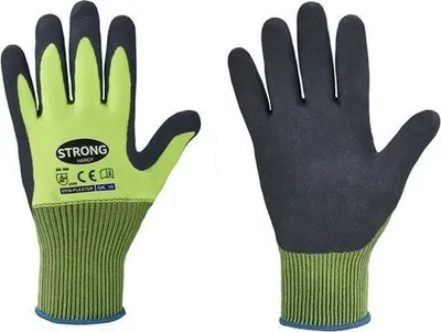 Produktbild von STRONGHAND Handschuhe Flexter neongelb / grau EN 388 PSA II Gr. 10 - 0530-10H