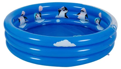 Produktbild von Kinderbecken mit 3-Ringel-Pinguinen, 100 x 23 cm