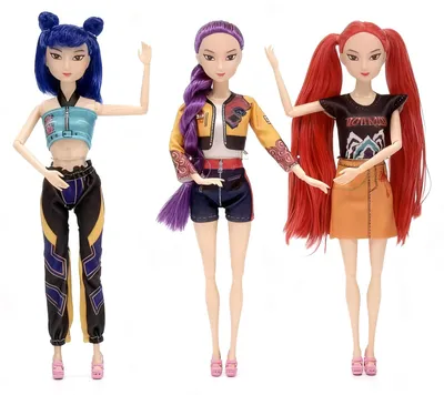 Produktbild von 1/3 Stück 28 cm große Kpop Hunter Mädchenpuppe, inspiriert vom Animationsfilm, bewegliche Gelenke, Actionfigur, Sammlerstück, Dekoration, Geschenk für Fans