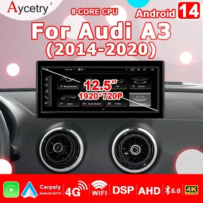 Produktbild von Autoradio – 12,3-Zoll HD-Touchscreen – Multimediaspieler – Android 14 – Bluetooth, GPS, 4G LTE