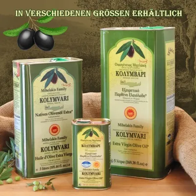 Produktbild von KOLYMPARI PDO 04037 Natives Olivenöl Extra 3 Liter Dose Kolymvari GU
