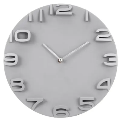Immagine prodotto di Orologio da parete SensaHome Santiago - Orologio moderno rotondo con numeri - Ø30 cm - Grigio