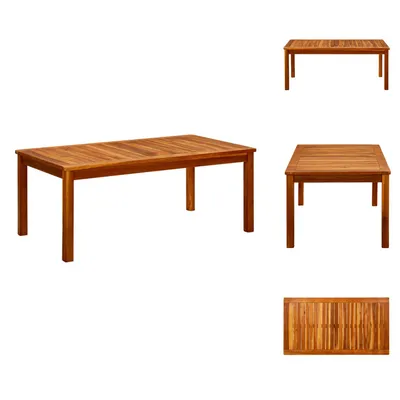 Immagine prodotto di vidaXL Tavolino da giardino 110x60x45 cm in legno massiccio di acacia - Tavoli da giardino