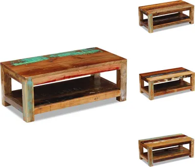 Produktbild von vidaXL Couchtisch Altholz 90x45x35 cm -  Couchtische