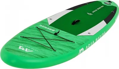 Produktbild von Aqua Marina All-Around SUP Board 300x76cm mit Reißverschlussrucksack Double Action-Pumpe LIQUID AIR Paddel Einschub-Mittelfinne Sicherheitsleine Grün