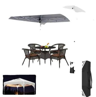 Produktbild von Pavillon, wasserdichtes Gewebe, UV-Schutz, WEISS