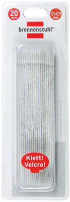 Produktbild von Brennenstuhl Klett-Kabelbinder weiß 12mm x 125mm, 1164350